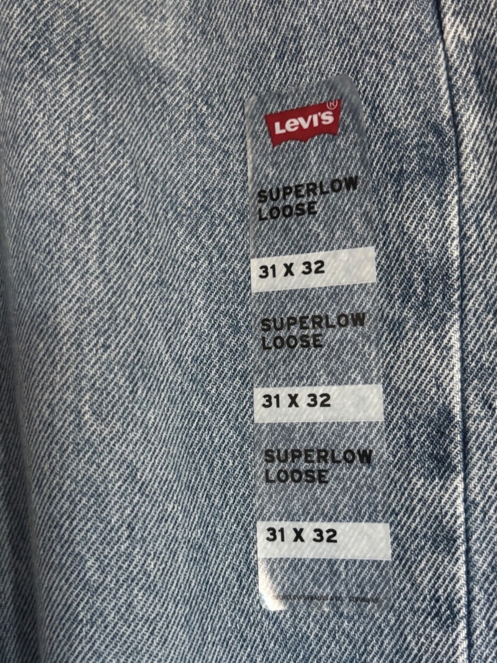 Women's Levi’s® Superlow Loose Straight-Leg Jeans Size 31 - Picture 4 of 5